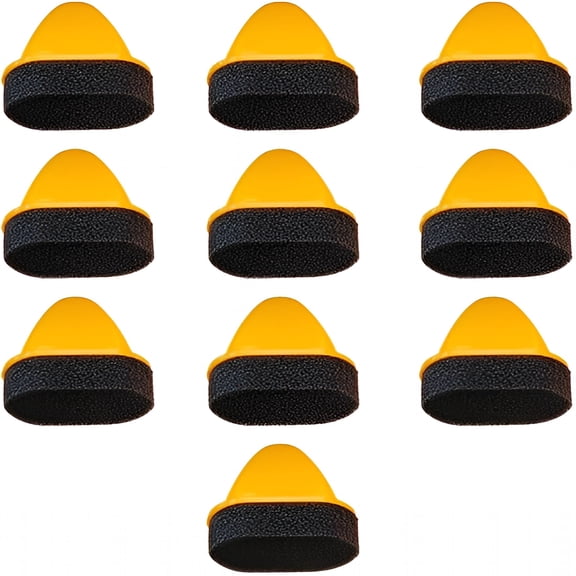 ACDANC 10-Pack Foam Shoe Polish Dauber, Leather Conditioner Sponge Applicator, Wax Cream Brush for Shoes, Boots, Bags, Jackets, and Car Seats