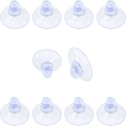 ACDANC 10 Pack Glass Table Suction Cups 30mm Rubber Suction Cup Hangers Without Hooks,Anti-Collision Suction Cups Transparent Suckers,Clear Suction Cups Desk Suction Pads for Furniture