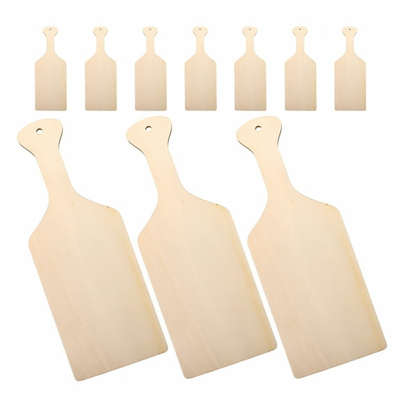 ACDANC 10 Pack Mini Wooden Cutting Boards with Handle, Small Boxwood Charcuterie Cheese Board Set for Food Prep, Appetizer Serving, Snack Platter, Kitchen Decor, and Party Entertaining