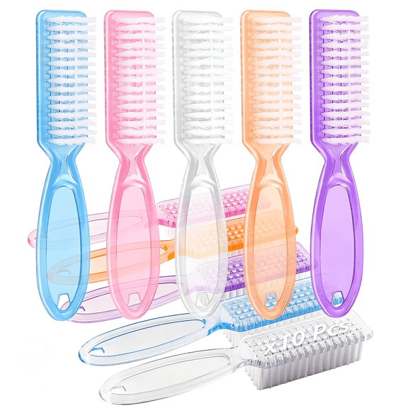ACDANC 10-Pack Nail Brush Set, Fingernail & Toenail Cleaning Brushes, Durable Fingernail Brush for Daily Care