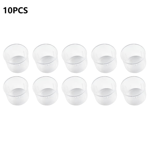 ACDANC 10 Pcs 15ml Transparent Plastic Clear Disposable Liquid Medicine Measuring Cup Graduated Measure Beaker Kitchen Baking Tools
