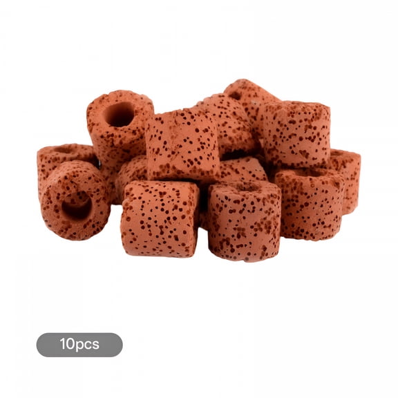 ACDANC 10 Pcs Fish Bowl Decorations Aquarium Plant Weights Small Plants Filter Strainer Water Holder Pottery Ceramic Ring