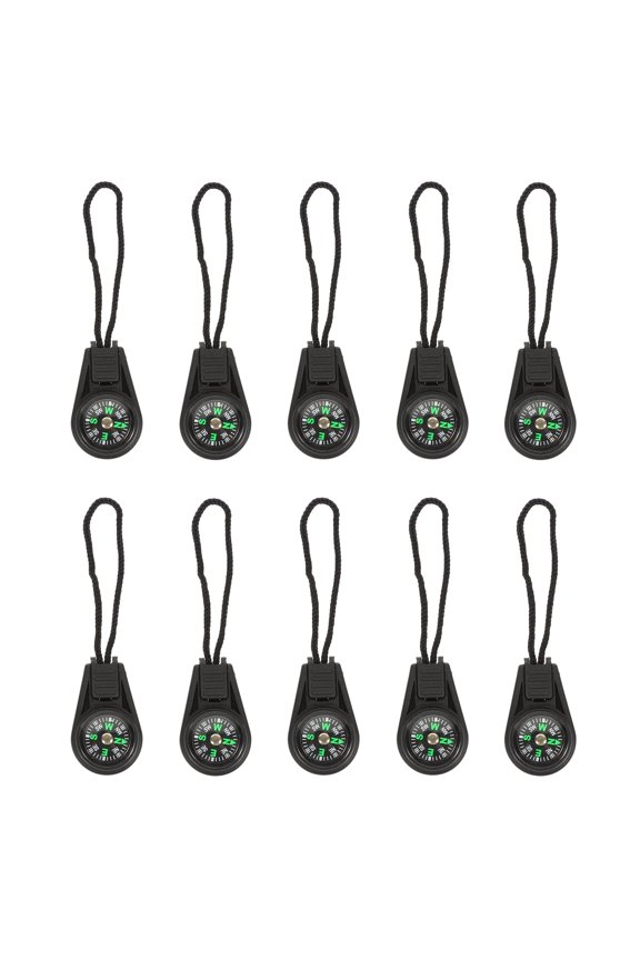 10 Pcs Mini Compass Travel Accessories, Camping Gadgets Navigation, for Backpacking, Orienteering, Survival, Scout, Keychain, Emergency, Outdoors, Quality.