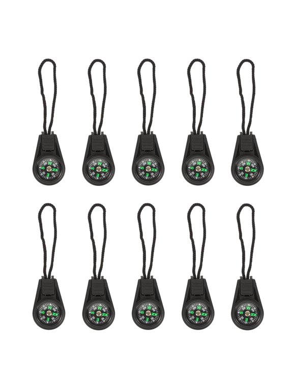 10 Pcs Mini Compass Travel Accessories, Camping Gadgets Navigation, for Backpacking, Orienteering, Survival, Scout, Keychain, Emergency, Outdoors, Quality.