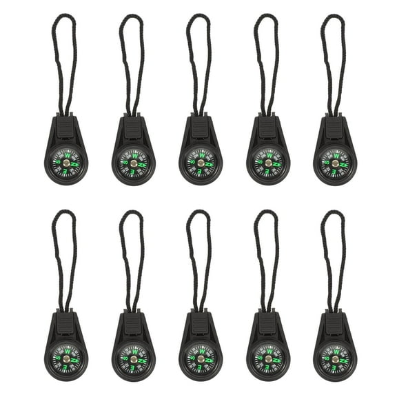 ACDANC 10 Pcs Mini Compass Travel Accessories Camping Gadgets Navigation Convenient Hiking Hanging Foot Hunting Tools Plastic