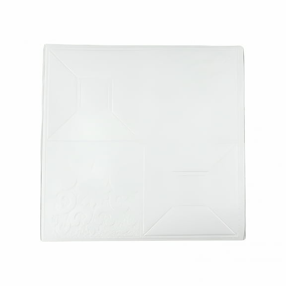 ACDANC 10 Pcs White 35X35Cm 3D Self-Adhesive Tile Brick Wall Stickers Soft Foam Anti-Collision Panels Waterproof Ceiling Wall Paper for Bathroom Home Decor Ceiling Tiles Peel And Stick