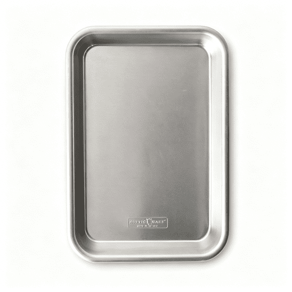ACDANC 10" X 7" Aluminum Eighth Sheet, Rectangular Cookie & Baking Sheet Pan