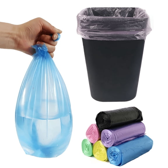 ACDANC Trash Bag,Small Colorful Trash Bags 5 Rolls/100 Counts Bathroom Trash Can Bin Liners,Small Garbage Bags for Kitchen Bathroom Office Waste Basket