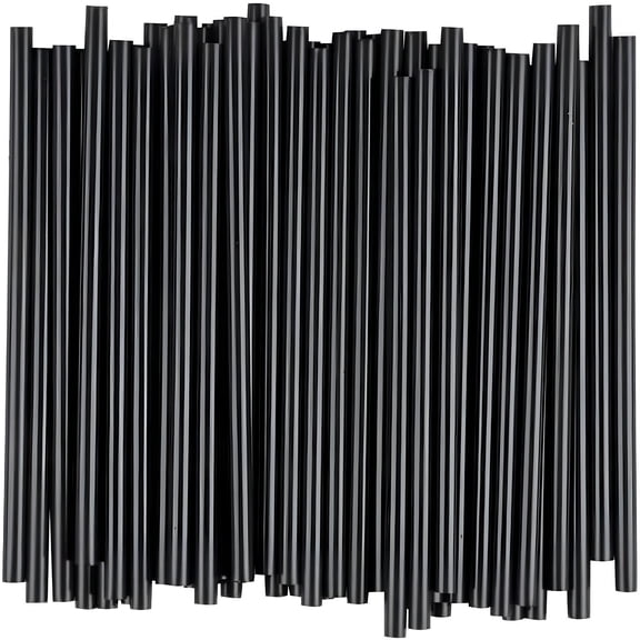 ACDANC 100-Pack Black Plastic Coffee Stirrers, 7 Inch Food-Safe Stir Sticks for Tea, Cocktail, and DIY Crafts