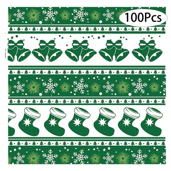 ACDANC 100 Pcs Air Fryer Parchment Paper Liners, 7x7 Inch Holiday Baking Sheets with Festive Designs, Heat Resistant Cooking Paper for Baking, Frying, and Roasting