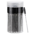 thumbnail image 1 of ACDANC 100 Pcs Disposable Mascara Wands,Eyebrow Spoolies Brush for Eyelash Extensions,Black Lash Brushes with Container, 1 of 9