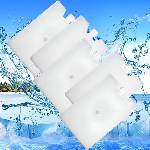 ACDANC 1000 ml 8*5 Ice Packs (5 Pack),0.24 lb