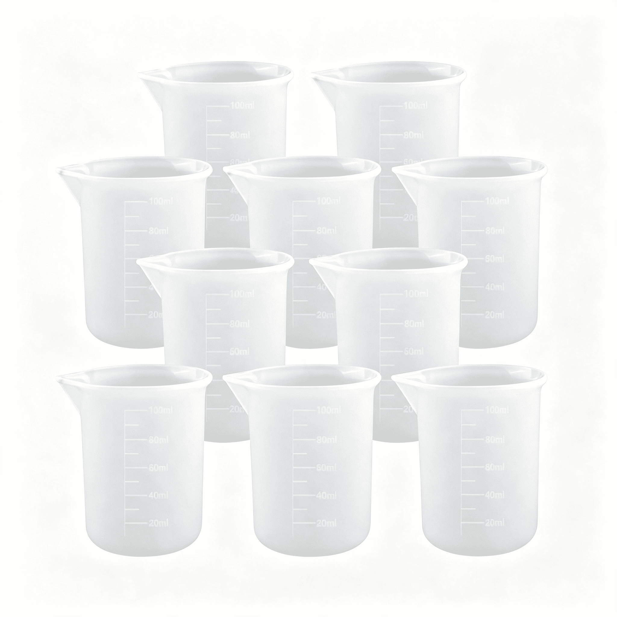 ACDANC 100Ml Silicone Measuring Cup Resin Non-Stick Mixing Cup Glue ...