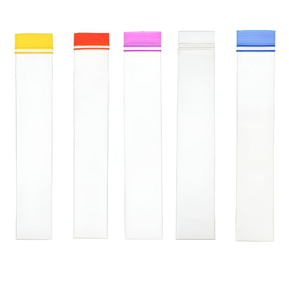 ACDANC 100PCS Ice Leak-Proof Freezer Tubes Ice Popsicle Mold Bag Freezer Tubes With Zip Seals Ice Sucker Making Bags Freezer Ice Tubes