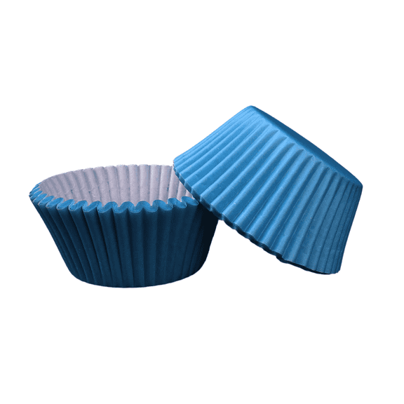 ACDANC 100Pcs Cupcake Box,High-Temperature Resistant Material Cake Box,Microwave Safe Odorless Mini Cupcake Liners,Pure Blue