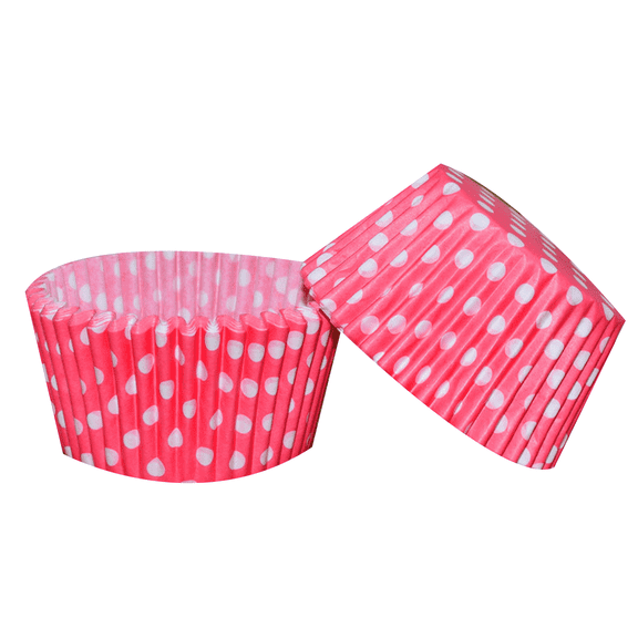 ACDANC 100Pcs Cupcake Carrier,Anti-Slip Design Cupcake Boxes,Lightweight and Portable Suitable for Bulk Commercial Use Cupcake Box,Pink Polka Dots