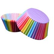 ACDANC 100Pcs Cupcake Carrier,Multiple Sizes Available Cupcake Boxes,Oil-Resistant Design Creative Diy Mini Cupcake Liners,Colorful Border