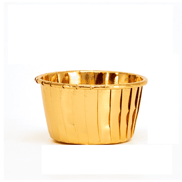 ACDANC 100Pcs Cupcake Liners,Multiple Sizes Available Cake Box,Easy to Release From Molds Food-Grade Material Cupcake Carrier,Gold