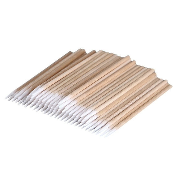 ACDANC 100Pcs Permanent Makeup Cotton Pointed Swab Medical Cure Health Makeup Stick,for Makeup Application,Wound Cleaning,Tattoo Care,Precision Cleaning,Beauty Tool