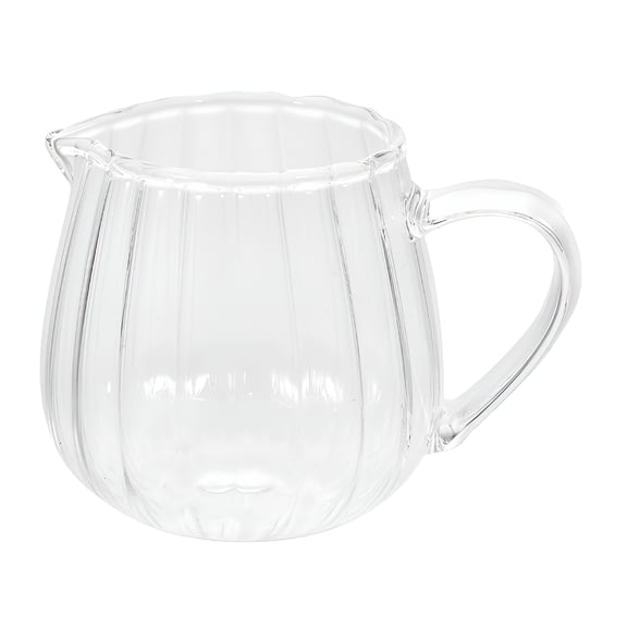 ACDANC 100ml Glass Creamer Pitcher with Pour Spout, Mini Milk Jug for Coffee and Tea, Small Serving Pitcher for Condiments, Sauce, Sugar, Breakfast Table and Restaurant Use
