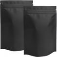 thumbnail image 1 of ACDANC 100pcs Black Mylar Bags,4 x 6 Inches Resealable Smell Proof Bags with Tear Notch,Aluminum Foil Zipper Lock Pouch for Tea,Coffee,Beans and Candy (100pcs,4×6 inches), 1 of 4