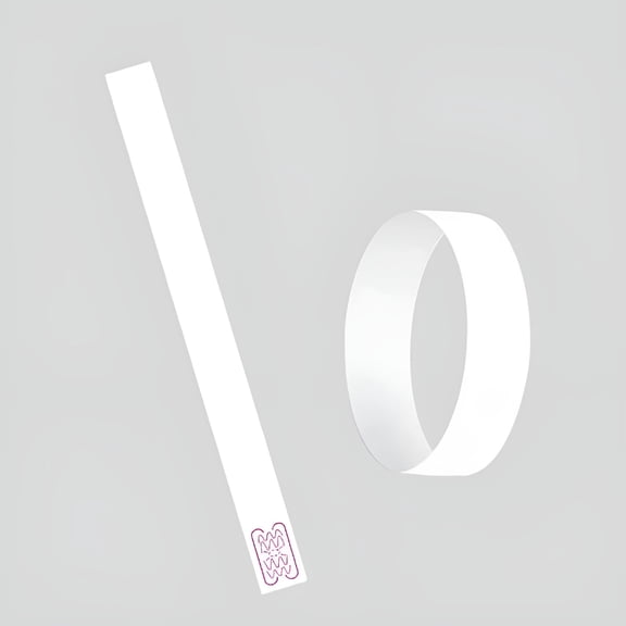 ACDANC 100pcs Paper Napkin Bands White Napkin Rings Self Adhesive Silverware Wraps Bands Table Setup Wedding Event Party Supplies