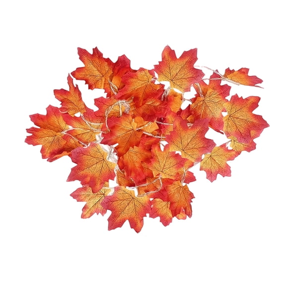 ACDANC 10Ft 20Led String Lights Fall Maple Leaf Garland Lamps for Indoor Outdoor,Fall Lights Indoor,Fall String Lights,Fall Leaves Garland with Lights