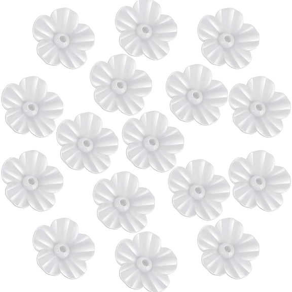 ACDANC 10PCS Hummingbird Feeders Replacement Flowers, Hummingbird Feeder Replacement Parts, Hanging Hummingbird Feeders Replacement Flowers Feeding Port (White)