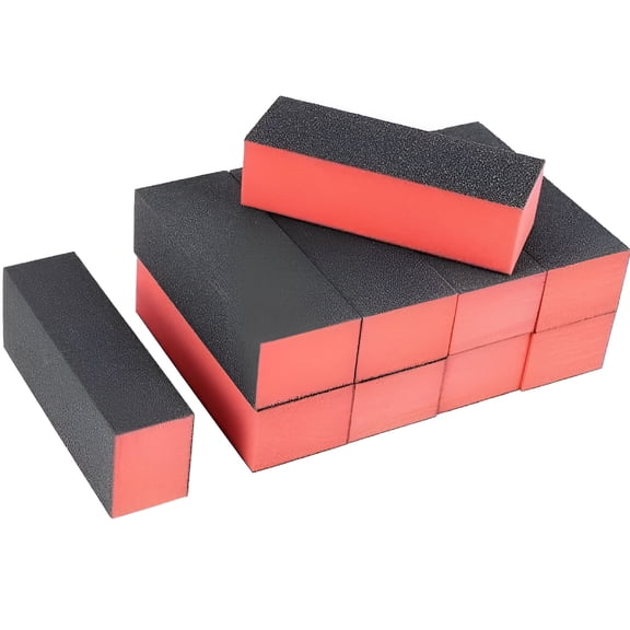 ACDANC 10PCS Nail Buffer Sanding Block Files Set, Professional Grit Buffing Blocks for Manicure Pedicure, Acrylic Nail Care Tools for Salon and Home Use, 9.5x2.5x2.5cm