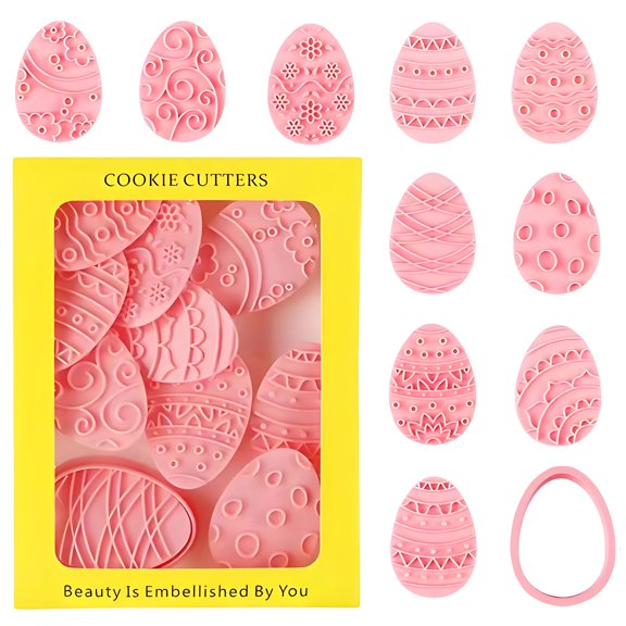 ACDANC 10Pcs Animal Cookie Cutters,Plastic Easter Cookie Cutters,Spring Theme Biscuit Cutter Cookie Cutters Variety Pack