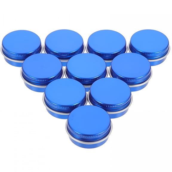 ACDANC 10Pcs Convenient Lip Balm Containers Cosmetic Cream Containers Small Lip Cream Candle Tins