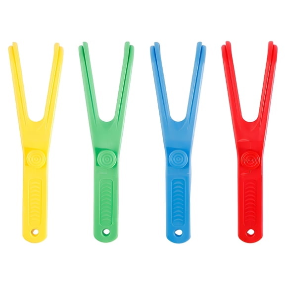 ACDANC 10Pcs Dental Floss Holder Y Shape Plastic Dental Floss Rack Reusable Floss Pick Holder Teeth Care Tool without Dental Floss for Home Travel Oral Care Reusable Flosser