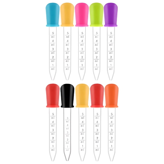 BPPEG 10Pcs Droppers,Precise Pipettes Dropper,Easy-to-Use Medicine Dropper