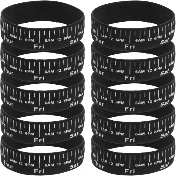 ACDANC 10Pcs Elastic Band for Sourdough Jar Date Marking-Date Tracking Strap Baking Supplies for Fermentation Bottle Accessory Kitchen Homemade Bread Tool Homemade Bread Tool Bandas Elasticas