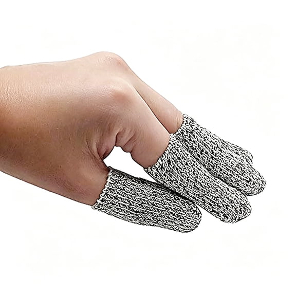 ACDANC 10Pcs Finger Cots Thumb Protector Anti-Cut Fingertips Finger Sleeve Flexible Resistant Protection Finger Cots for Work,Kitchen,Carving,Picking,Diy