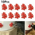 thumbnail image 1 of ACDANC 10Pcs Horizontal Side Mount Chicken Nipples Waterer Automatic Poultry Drinker, 1 of 7