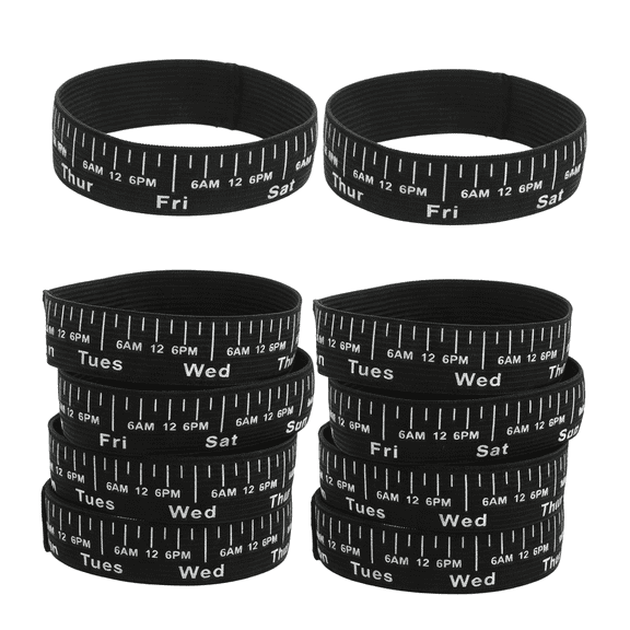 ACDANC 10Pcs Sourdough Jar Date Marking Bands Elastic Feeding Tracker Bands for Fermentation Glass Bottle Accessories Kitchen Baking Sourdough Feeding Band