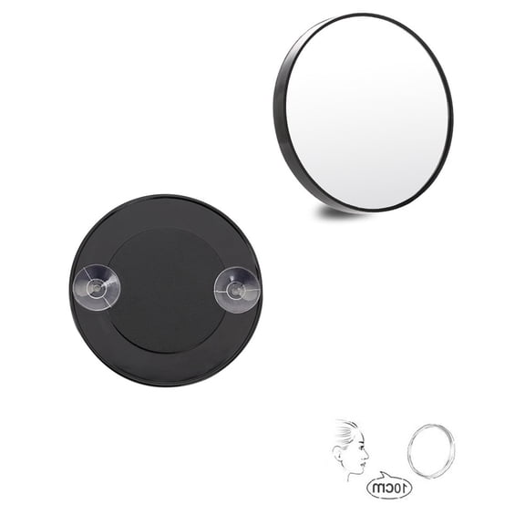 ACDANC 10X Magnifying Mirror, Portable Suction Cup Vanity Mirror for Makeup and Skincare, Compact Travel Grooming Tool with Scratch-Resistant HD Glass