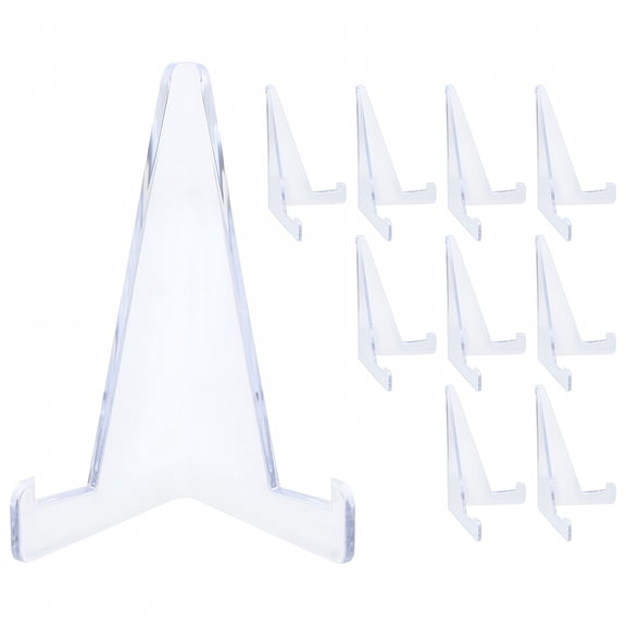 ACDANC 10pcs Gaming Card Display Stand Card Display Rack Clear Plastic Easel Stands Card Display Easel