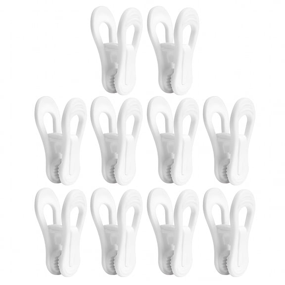 ACDANC 10pcs Hanger Clips Clothes Clips Plastic Clothespins Sock Clips for Laundry