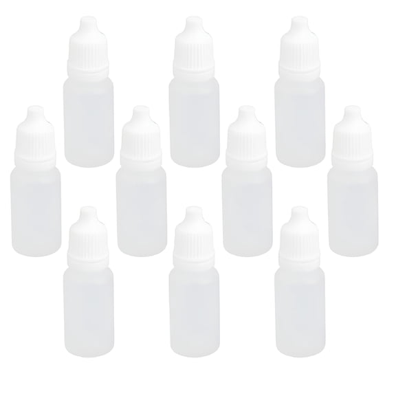 ACDANC 10pcs Squeezable Dropper Bottle For Eye Drops Lab 10ml
