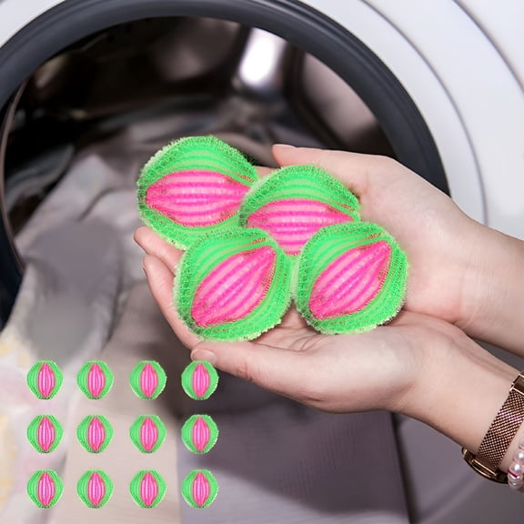 ACDANC 12 PCS Pet Hair Remover for Laundry Washing Balls Lint Remover Plastic Hair Dryer Ball Washing Machine Hair Removal Ball