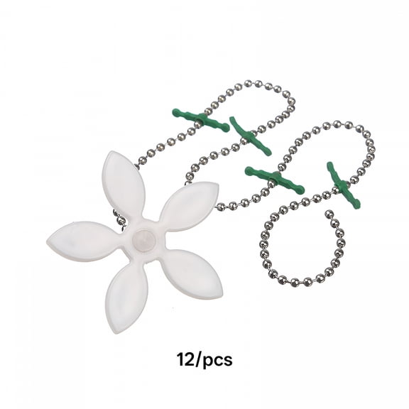 ACDANC 12 Pack Drain Hair Catcher Flower Shower Hair Cleaning Chain Hair Trap Chain Hook Bathtub Sinks Drain Clog Protectors Hair Stopper for Bathroom Kitchen,Hair Catcher Shower Drain