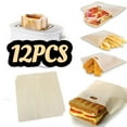 thumbnail image 1 of ACDANC 12 Pack Non Stick Toaster Sandwich Bags Reusable and Heat Resistant,Washable Toaster Bags for Toaster Microwave Grill Cheese Sandwiches,Toast Bags for Toast Sandwich Panini Snacks, 1 of 7