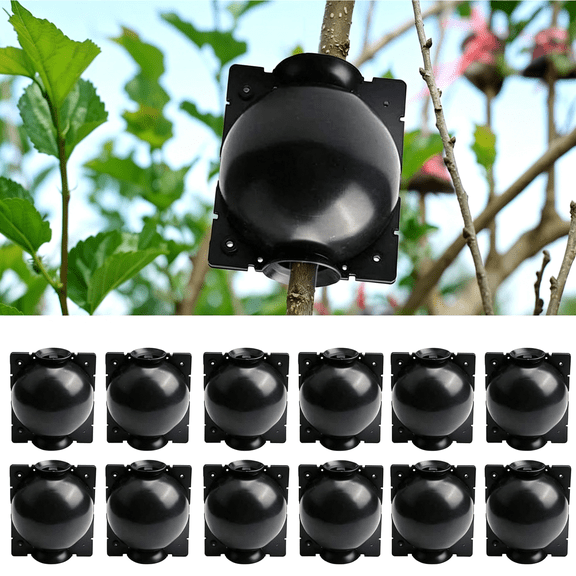 ACDANC 12 Pcs Plant Root Growing Box,Reusable Air Layering Propagation Kit Plant Rooting Ball Rooting Ball Grafting Tools,Plant Rooting Grafting Box for Fast Propagation Plants,Small