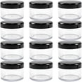 thumbnail image 1 of ACDANC 12 Pcs Plastic Container Jars with Lids,15Ml / 0.5Oz Refillable Clear Containers,Leak-Proof Round Sample Pots for Creams,Lotions,Eye Shadow,Lip Balm,Bpa Free, 1 of 8