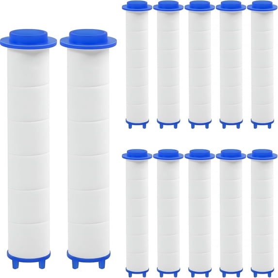 ACDANC 12 Pcs Shower Filter Replacement - Shower Head Filter for Hard Water with Pp Cotton,3.74X0.94 Inch