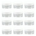 thumbnail image 1 of ACDANC 12 Pcs Small Clear Plastic Jars with Lids,Mini Round Storage Containers with Lids for Cream,Travel and DIY,Refillable Small Containers for Makeup and Samples, 1 of 7