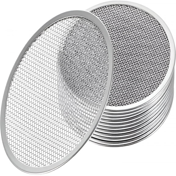 ACDANC 12 Pcs Sprouting Jar Lids,Sprouting Lids for Mason Jars 304 Stainless Steel Strainer Set,Durable Mason Jar Sprouting Lids with 82Mm Diameter,Seed Sprouting Indoor Gardening,Fresh Greens