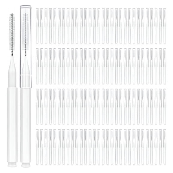 ACDANC 120Pcs Interdental Brushes,Braces Brush Cleaner for Teeth Cleaning Tools,Spiral Dental Oral Care Cleaning Tools